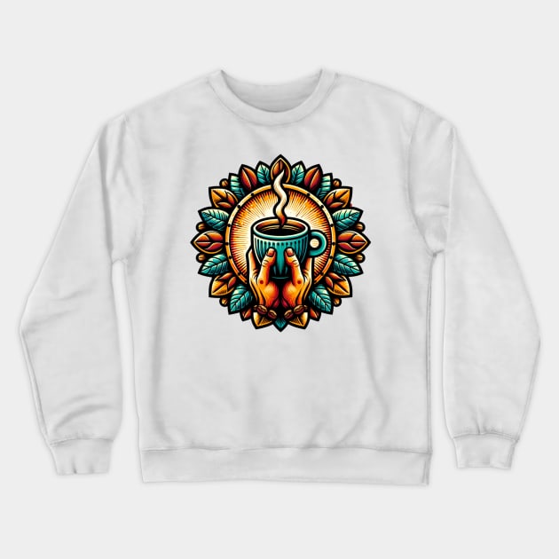 Coffee Worship Crewneck Sweatshirt by TinaGraphics